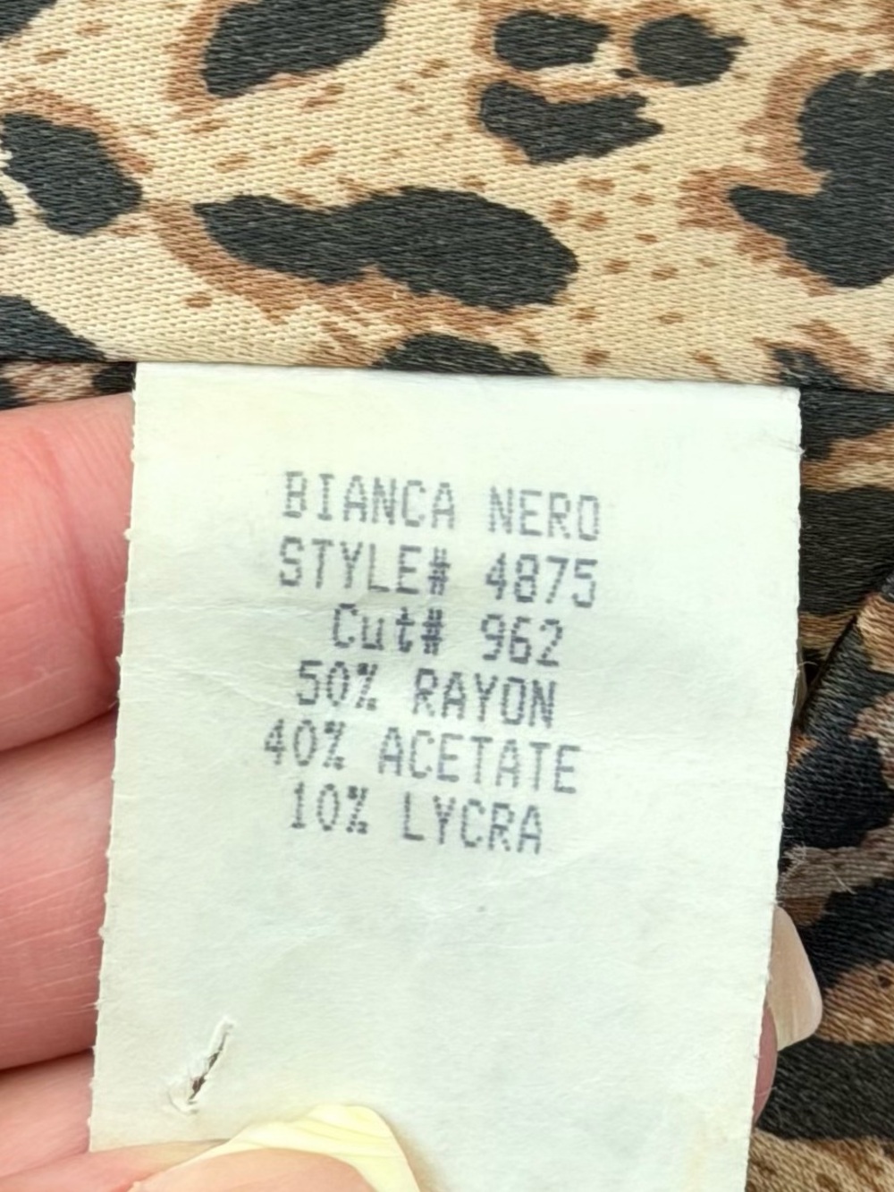 Vintage Maria Bianca Nero Strapless Leopard Print Bustier Top - Sz Small - Picture 7 of 10